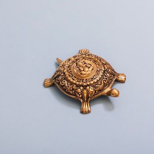 Brass ganesha tortoise for vastu & feng shui home décor