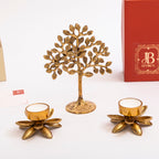Brass tree of life gift set