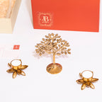 Brass tree of life gift set