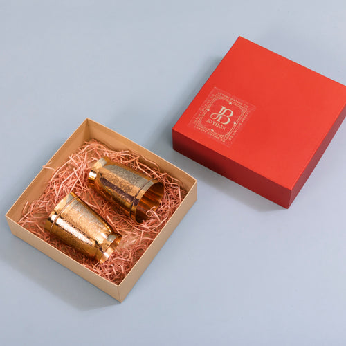 Brass glass gift set