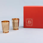Brass glass gift set