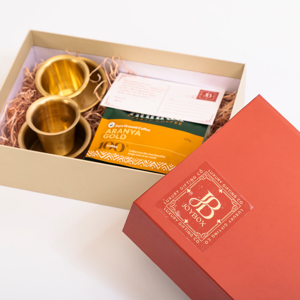 The Estate coffee & brass dabara gift set