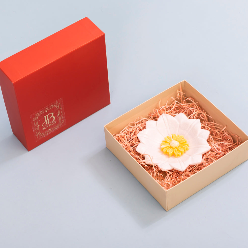 Lotus marble urli with daisy floating candles