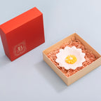 Lotus marble urli with daisy floating candles