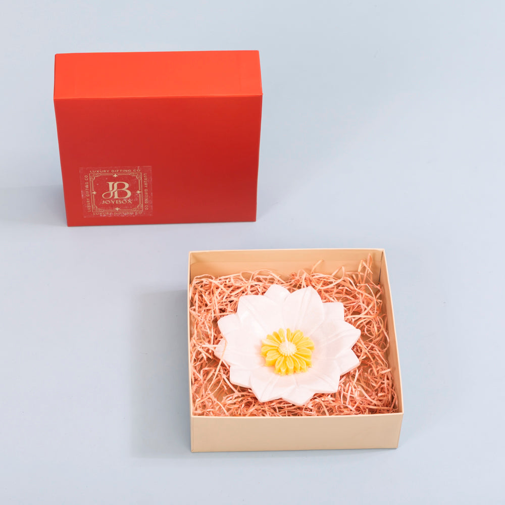 Lotus marble urli with daisy floating candles