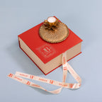 Lotus metal pooja thali with tealight holder