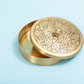 Ornate brass storage box